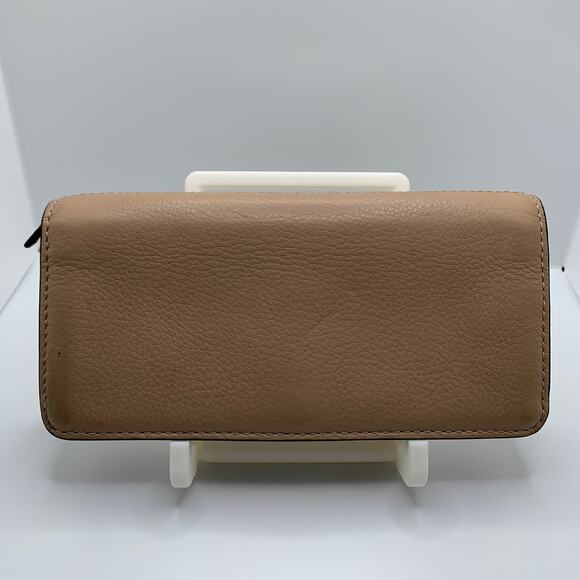 MARC JACOBS Pebbled Leather tan Continental Zip around Wallet - Picture 2 of 7